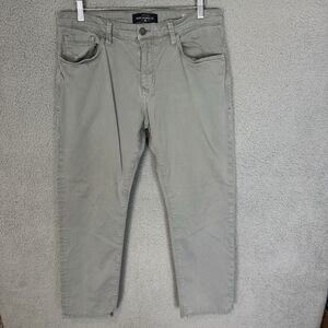 Mavi Pants Mens 34x28 Grey Zach‎ Straight Leg Stretch Comfort Chino